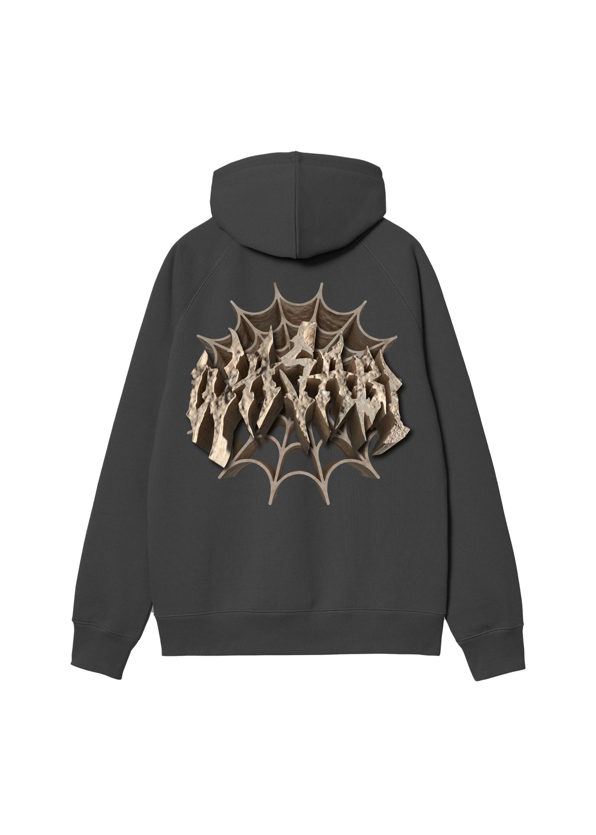 Wasabi Felpa con cappuccio 3D Grigia