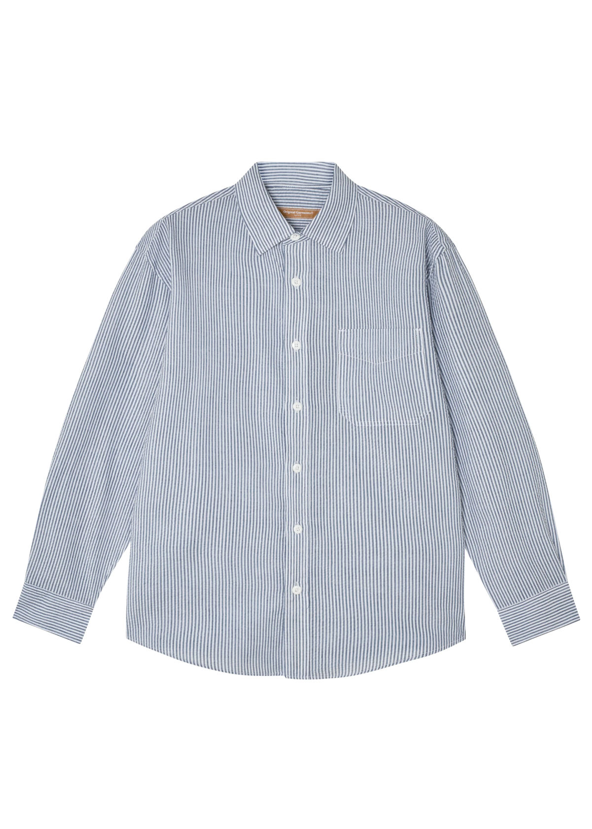 Frizmworks Camicia da uomo a righe Og Stripe Seersucker blue