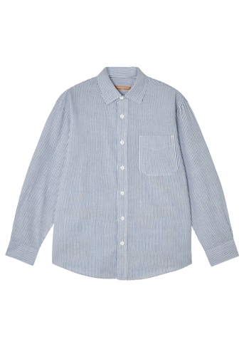 Frizmworks Camicia da uomo a righe Og Stripe Seersucker blue