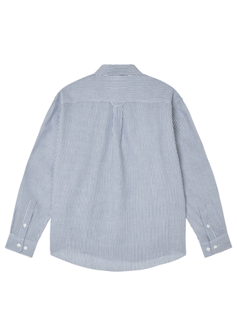 Frizmworks Camicia da uomo a righe Og Stripe Seersucker blue