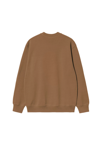 Carhartt Wip Felpa girocollo da uomo Carhartt marroncino