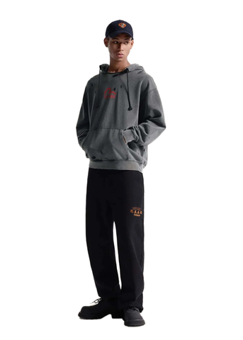 Evisu Felpa da uomo con cappuccio Polar Rock Afterhood grigia