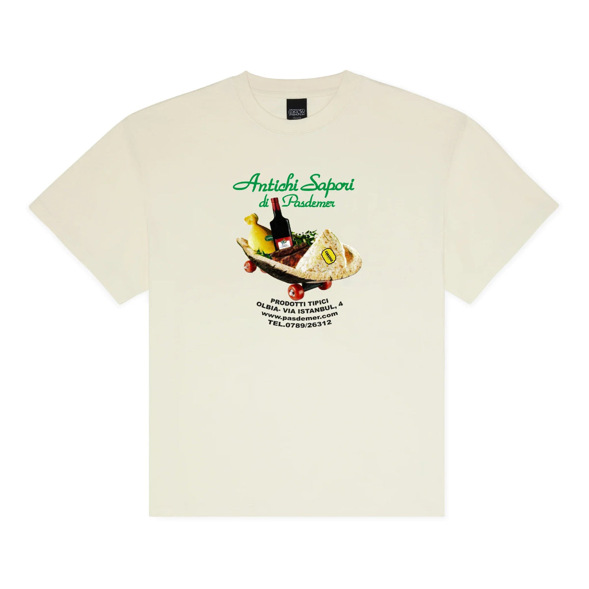 Pas De Mer T-Shirt da uomo manica corta Prodotti Tipici panna