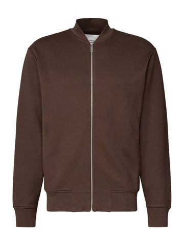 Selected Mack Men's Zip-Up Sweatshirt Brown