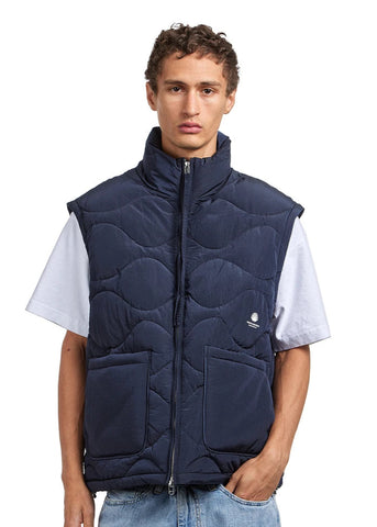 New Amsterdam Giacca piumino con maniche staccabili Detachable blu