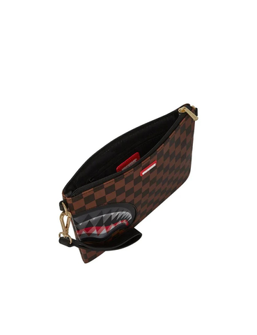 Sprayground Pochette Unisex Sip Lenticular Chomp Marrone