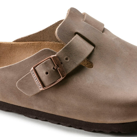 Birkenstock Unisex Boston geölte Ledersandale (schmale Passform)