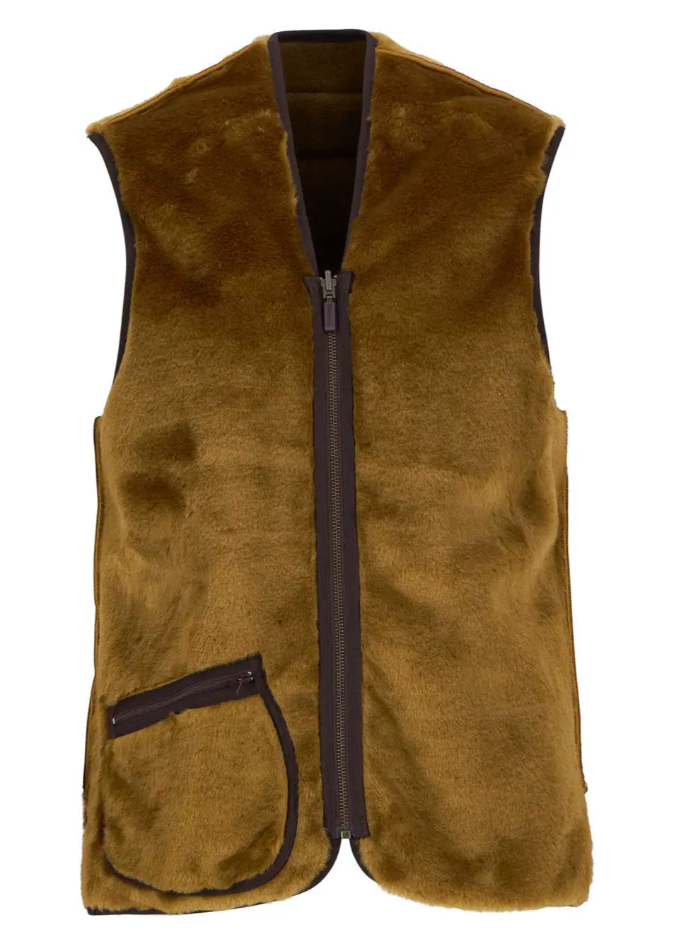 Barbour Unisex – Braune Fleeceweste/-fütterung