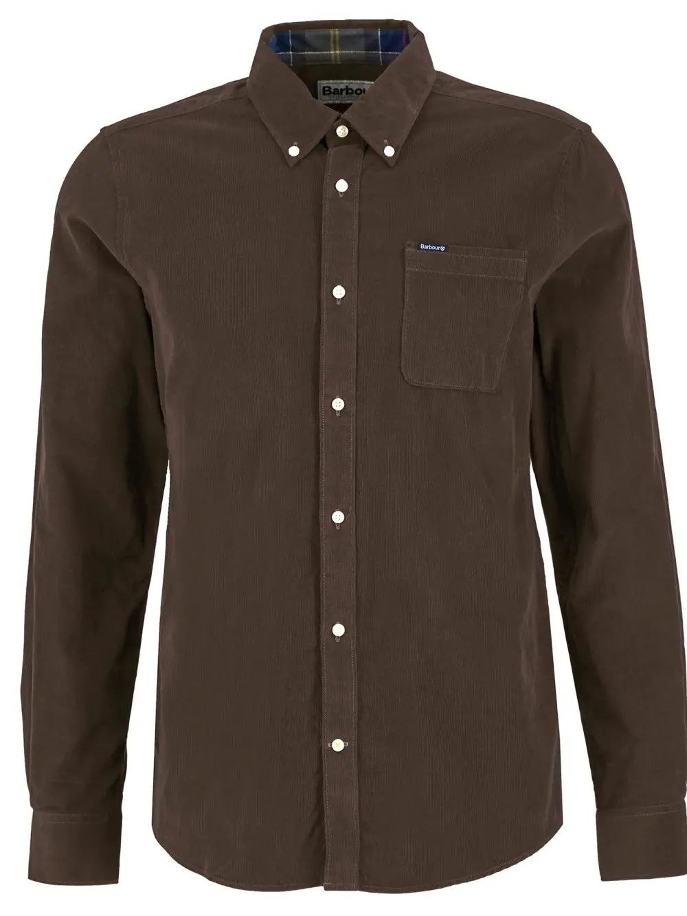 Barbour Camicia da uomo in velluto Ramsey marrone