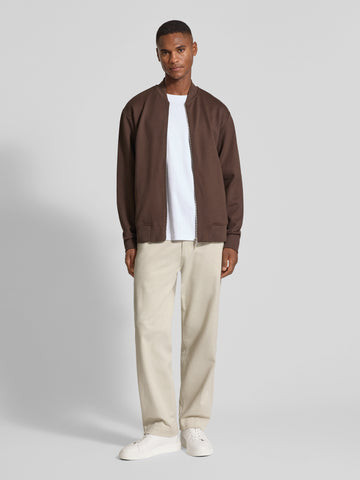 Selected Mack Men's Zip-Up Sweatshirt Brown