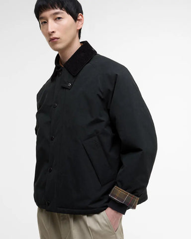 Barbour Giacca da uomo imbottita Transport nera