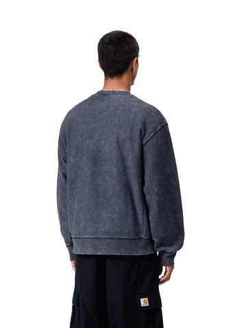 Carhartt Wip Felpa girocollo da uomo Lambert blu lavato