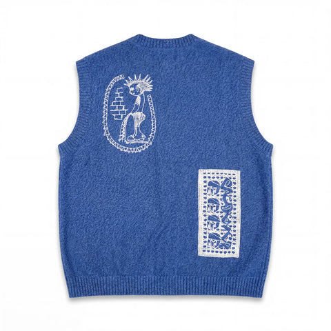 Pas De Mer Giler con bottoni da uomo Doily blue