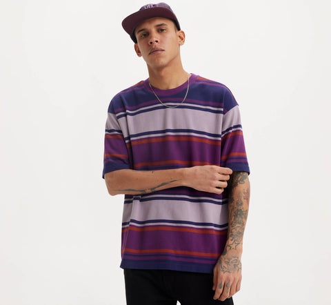 Levis T-Shirt da uomo manica corta Skate Graphic Box Viola