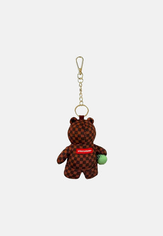 Sprayground Portachiavi Sip Wtf Bubbly Brown marrone