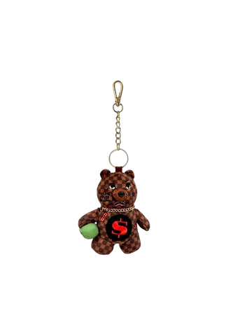 Sprayground Portachiavi Sip Wtf Bubbly Brown marrone