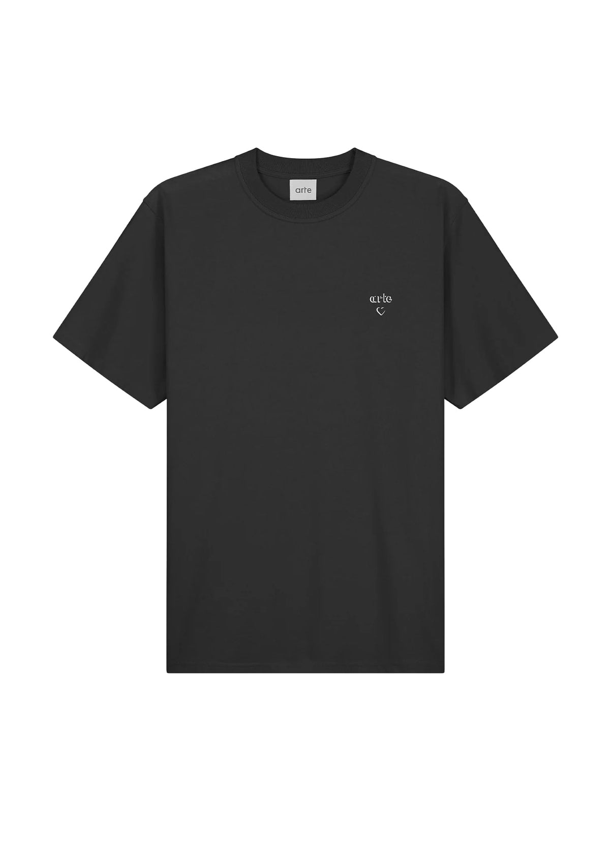 Arte T-Shirt da uomo manica corta Heart nera