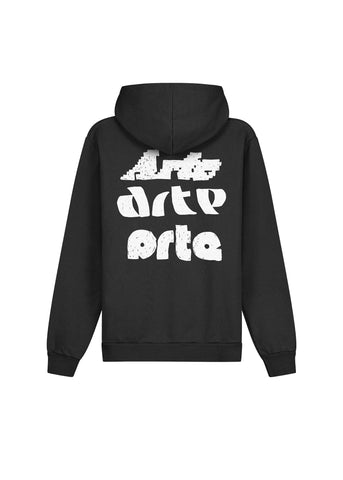 Arte Felpa da uomo con cappuccio Multi Arte nera