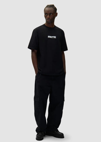 Arte T-Shirt da uomo manica corta Pixel nera