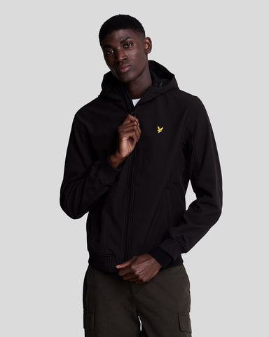 Lyle & Scott Giacca da uomo Fleece Back Nera