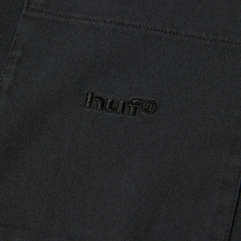 Huf T-Shirt da uomo manica lunga con taschino 89 Knit Top grigia