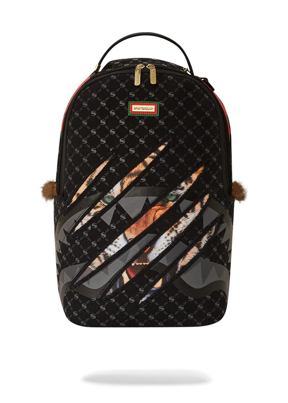 Sprayground Unisex Tiger Scratched Backpack