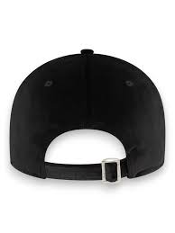 New Era Cappellino in velluto liscio da donna NY Yankees nero