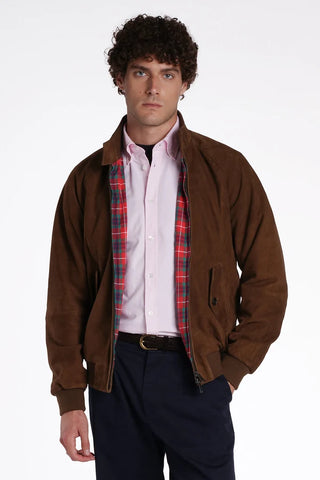 Baracuta Giacca da uomo in pelle scamosciata G9