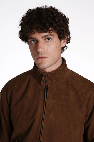 Baracuta Giacca da uomo in pelle scamosciata G9