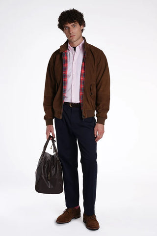 Baracuta Giacca da uomo in pelle scamosciata G9