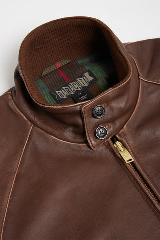 Baracuta Giacca da uomo in pelle G9 marrone