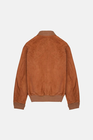 Baracuta Giacca in pelle scamosciata da uomo Blouson tobacco