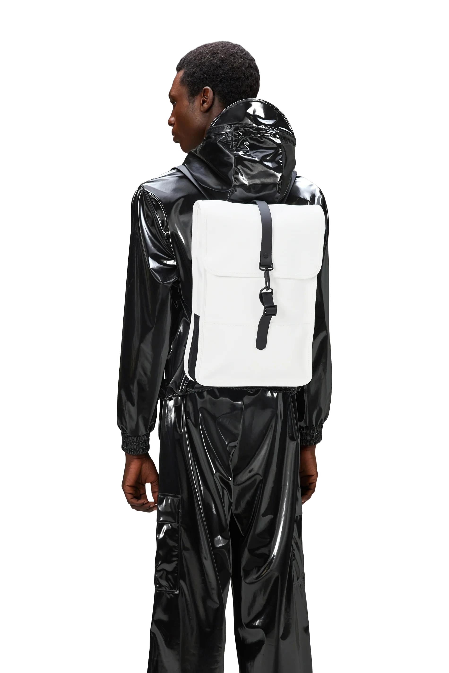 rains white backpack Rains Unisex Backpack W3 White – Philosophy Outfitters