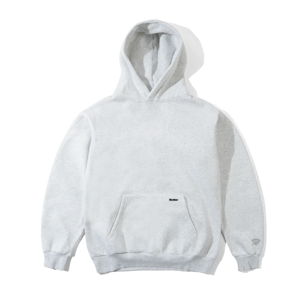 Buttergoods Felpa unisex con cappuccio Basic Pullover grigio chiaro