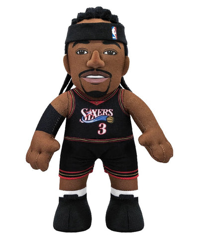 Bleachers Plush Philadelphia 79ers Allen Iverson Black