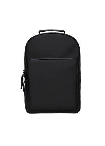 Rains Unisex Book Large W3 Backpack Black 13680-BLK