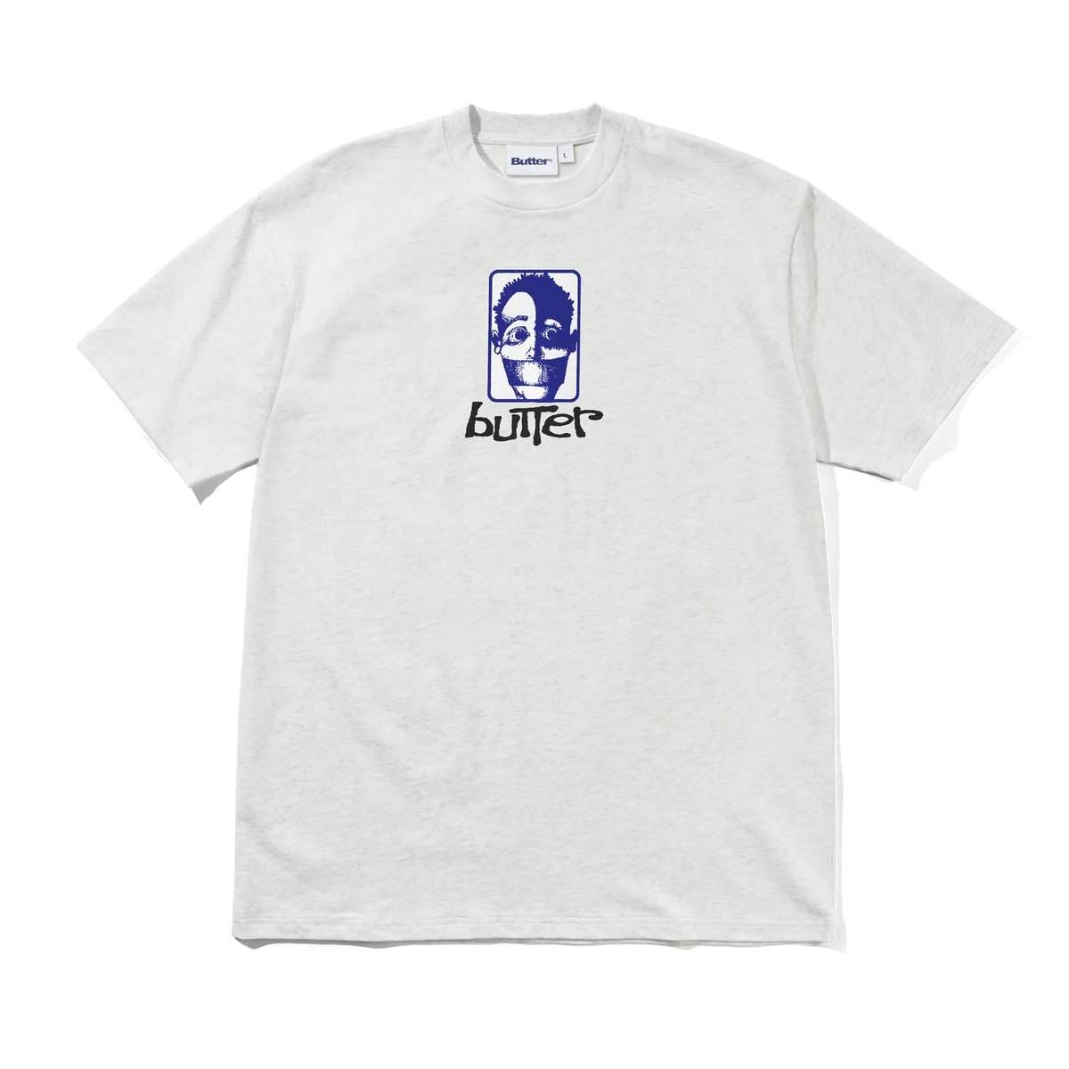Buttergoods T-Shirt da uomo manica corta Bound grigio chiara