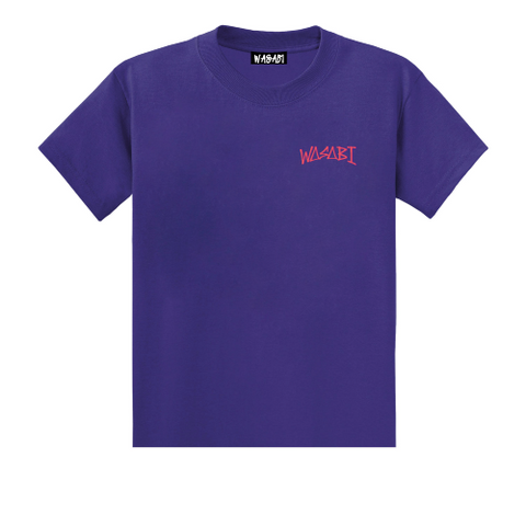 Wasabi T-Shirt da uomo manica corta Cactus viola