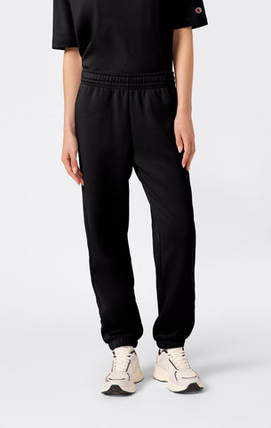 Champion Pantalone da donna in felpa Elastic Cuff nero