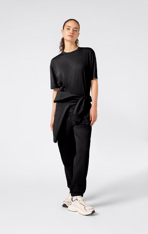 Champion Pantalone da donna in felpa Elastic Cuff nero