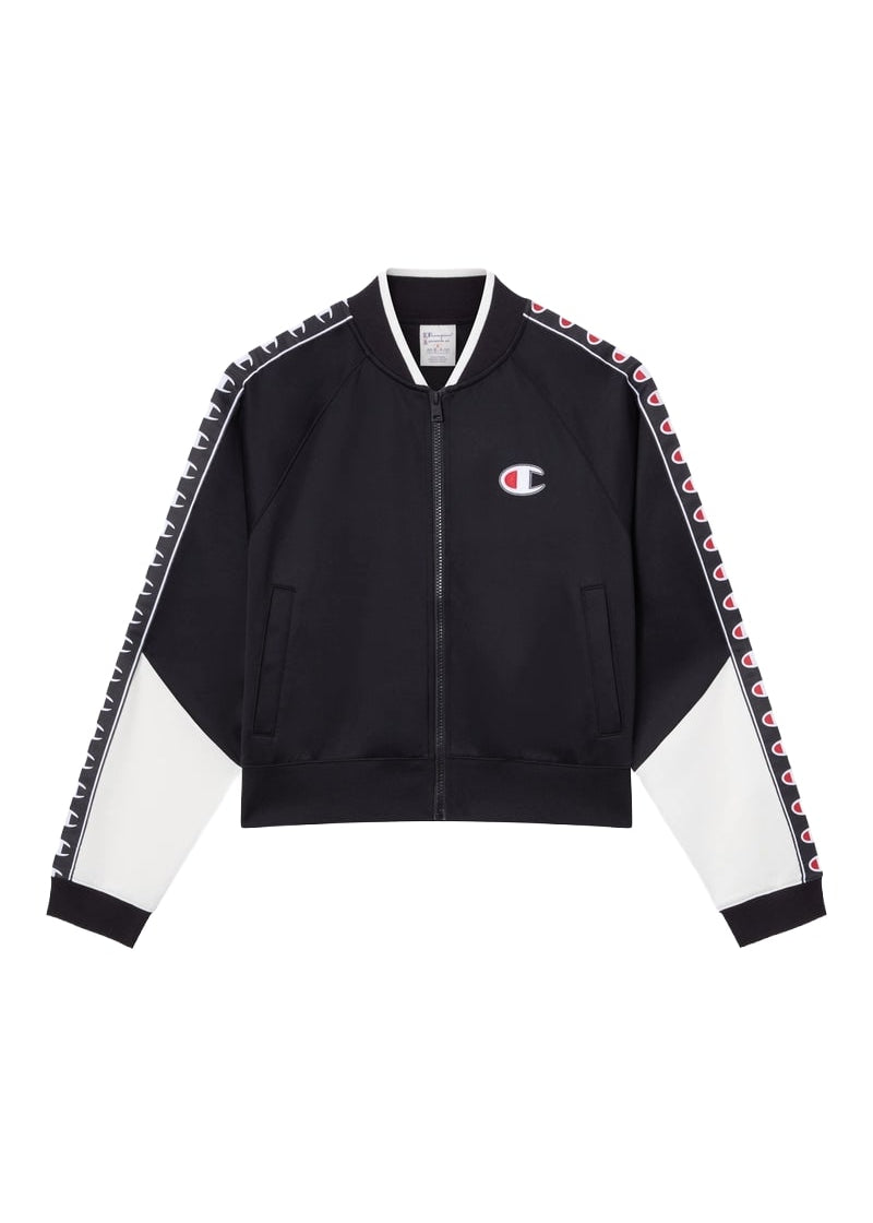 Champion Felpa da donna con zip Sport Heritage Nero