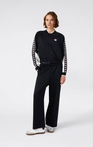 Champion Felpa da donna con zip Sport Heritage Nero