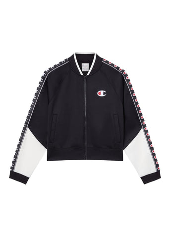 Champion Felpa da donna con zip Sport Heritage Nero