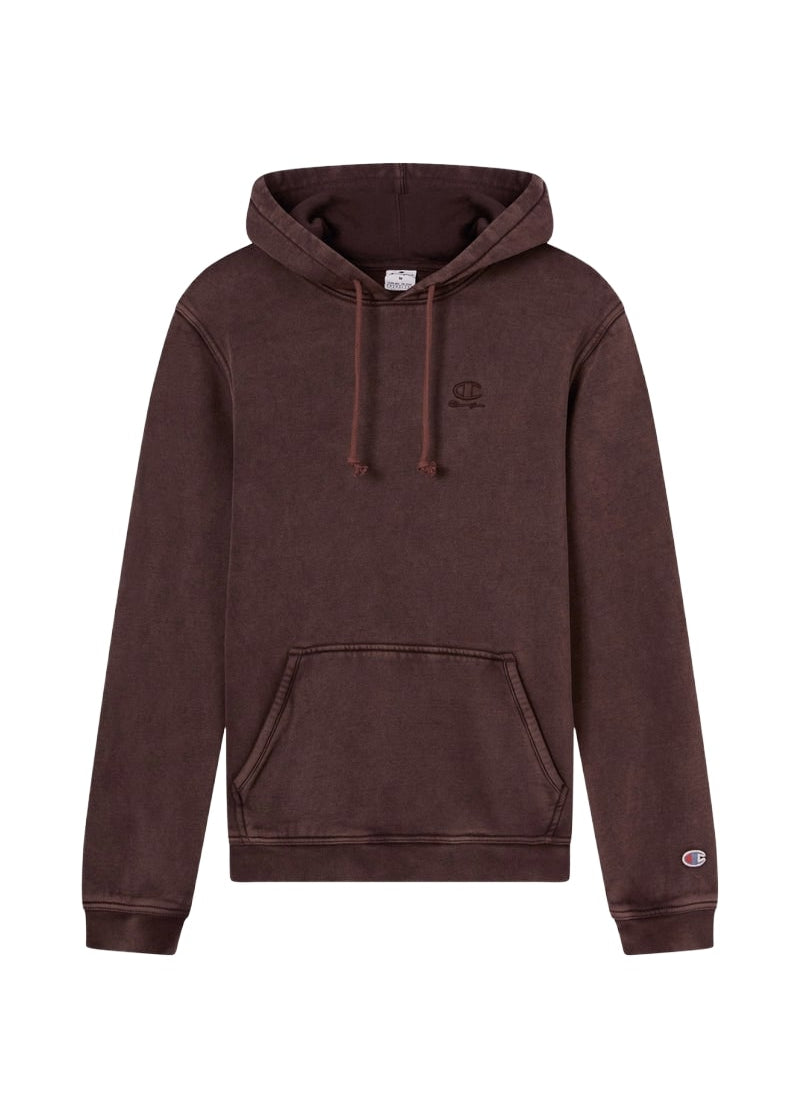 Champion Felpa Con Cappuccio da uomo effetto Slavato Icons marrone