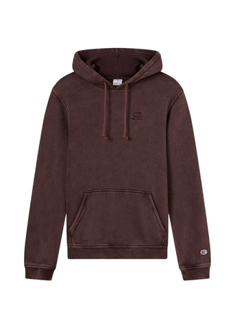 Champion Felpa Con Cappuccio da uomo effetto Slavato Icons marrone