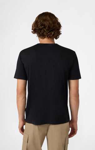 Champion T-Shirt da uomo manica corta Effetto Slavato Icons Nera