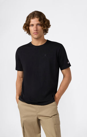 Champion T-Shirt da uomo manica corta Effetto Slavato Icons Nera