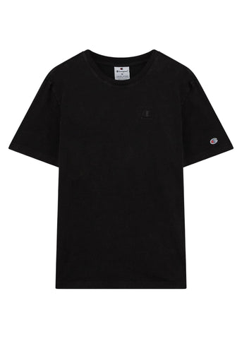 Champion T-Shirt da uomo manica corta Effetto Slavato Icons Nera