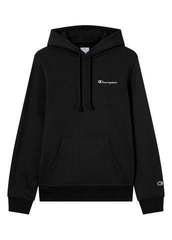 Champion Felpa da uomo con cappuccio Logo Ricamato Icons nera