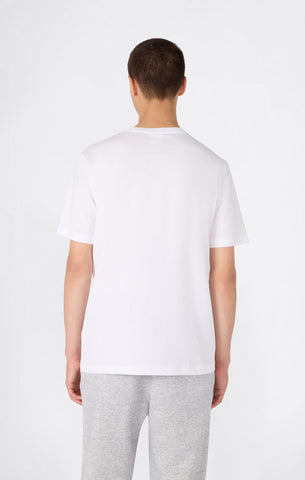 Champion T-Shirt da uomo manica corta Logo Ricamato Icons bianca